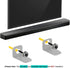 Soundbar Wall Mount Metal Hug Rings + Screws + Wall Anchors, Sturdy Hang Soundbar Wall Bracket Mounting Hardware Kit for Samsung HW-N950 HW-MS750 ...