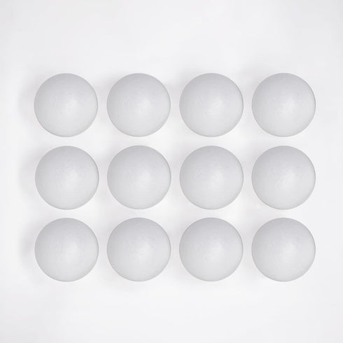Evershine 12 Pack 4 Inch Craft Foam Ball - White Smooth Craft Foam Polystyrene Balls for DIY Craft and Art School Project...