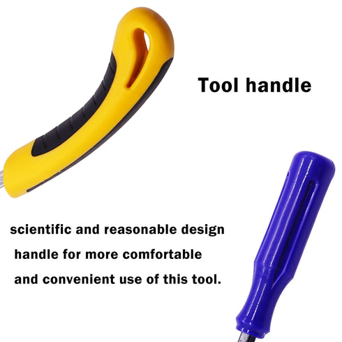 2Pcs Heavy Duty Upholstery and Construction Staple Remover with Upholstery and Construction Staple Puller Tack Puller Tool, for Furniture, Floor,P...