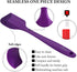 HOTEC High Heat Resistant Food Grade Silicone Rubber Spatula Set for Baking, Cooking, and Mixing Non Stick Dishwasher Safe BPA-Free Purple Set of ...