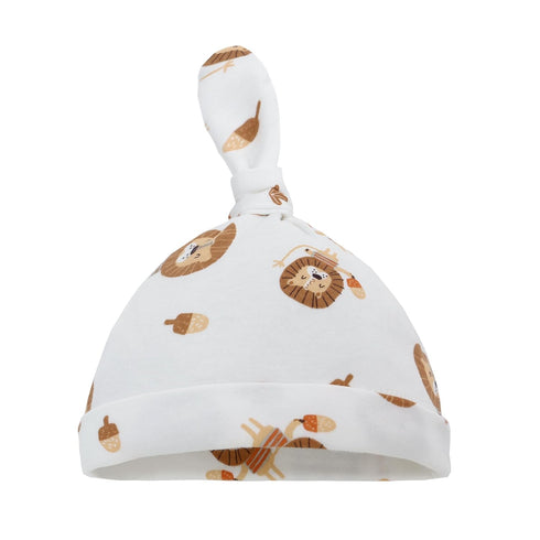 Miracle Baby Swaddle Blanket and Hat Set Newborn Swaddle Wrap Soft Stretchy Receiving Blanket for Baby Boys Girls, Large 47 x 47 inches (Lion)...