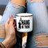 Hang in There Enamel Camping Coffee Mug, Funny Inspirational Motivationl Cat Gift Cup for Friend Coworker Women Men (12oz)...