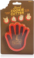 Suck UK Hand Cookie Cutter - Hand Shaped Novelty Cookie Cutter - Plastic Pastry Cutters - Funny Baking Tools & Accessories for Kids - Finger Shape...