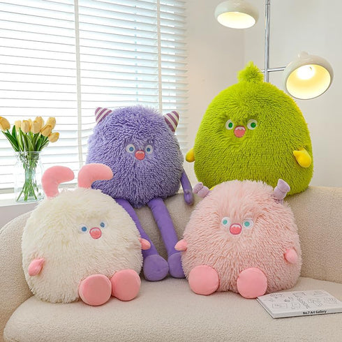 Cute Monster Plush Toy,12.6''Soft Monster Stuffed Animal Plush Pillow,Birthday Halloween Christmas Plush Gifts for Kids Boys Girls (Purple)...