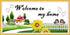 Amiiba Stamped Cross Stitch Kits, Quotes Welcome to My Home DIY 11CT 33.8x17.3 inch (Home)...