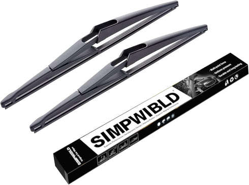 12 Inch Rear Wiper Blade for 2013-2018 Ford C-Max/2002-2005 Honda Civic Windshield Wiper Blade Set (Set of 2)...