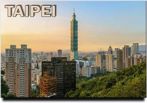 Taipei Fridge Magnet Taiwan Travel Souvenir...