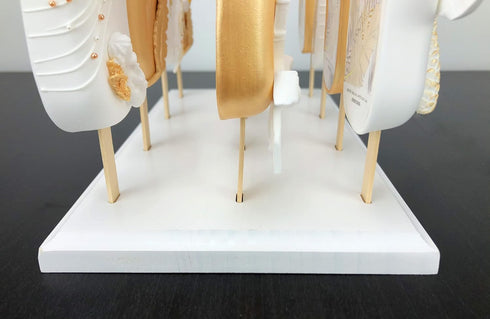 Wood Cakesicle Stand Display - 12 Count Popsicle Sticks Holder for Dessert Table of Wedding Shower Birthday Parties - Sturdy and Reusable...