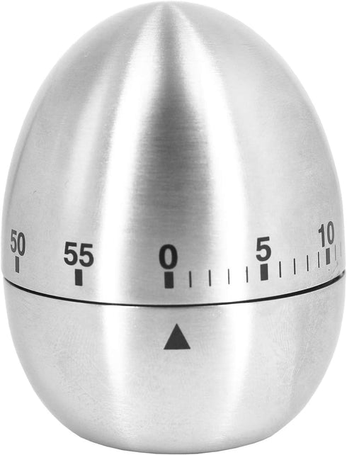U/S Egg Kitchen Timer Cute Manual,Stainless Steel Metal Mechanical Visual Countdown Cooking Timer with Loud Alarm for Kids Cooking Tools...