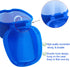 Dental Retainer Cup Holder Mouthguard Cleaning Case with Strainer Basket, Denture Bath Box Storage Cup Holder for Travel Cleaning - Dark Blue...