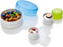 humangear GoTubb | Hard Container | Easy Open | Food-Safe Material, Clear/Green/Blue, Small...