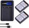 2Pack PS-BLS1 BLS 1 BLS1 BLS-1 Li-ion Batteries and LCD USB Charger for Olympus E-PL1 E-P1 E-P2 EP3 EPL3 Evolt E400 E410 E420 E450 E620...