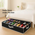 HOLDN' STORAGE Extra-Large Under Bed Shoe Storage Organizer - Underbed Storage Solution Fits Men's and Women's Shoes, High Heels, and Sneakers wit...