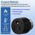 3 Packs 3 Prong Light Socket to Plug Adapter,E26/E27 Light Socket Outlet,Polarized Light Socket Adapter,2/3 Prong Outlet Socket Splitter Converter...
