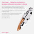 Pocket Prestige Waiters Corkscrew By Coutale Sommelier - Naturalwood - French Patented Spring-Loaded Double Lever Wine Bottle Opener for Bartender...