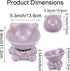 Ceramic Raised Cat Bowls for Indoor Cats Cute Elevated Cat Food Bowls 5.4 Inch Wide Whisker Friendly Purple Cat Water Bowl Dishwasher and Microwav...