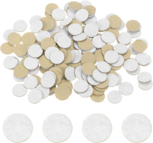 200pcs Round Adhesive Felt Circles, 13mm 1/2" Pre Cut Felt Craft Stickers Non-Woven Mini Felt Fabric Circles for DIY Sewing Handcraft Cut Projects...