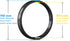 Hubcentric Rings (Pack of 4) - 87.1mm ID to 110mm OD - Black Poly Carbon Plastic Hubrings Hub - Compatible with Ford Lincoln with 87.1mm Vehicle H...