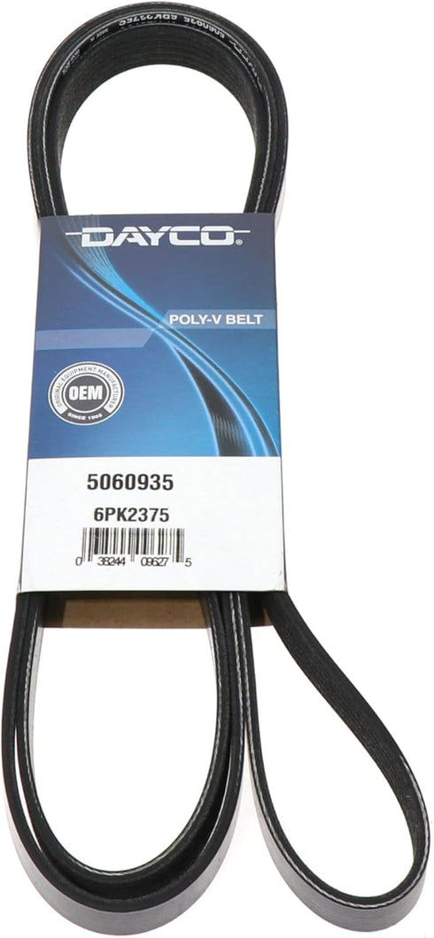 Dayco 5060935 Serpentine Belt 93.5” Long 6-Rib Belt , Black...