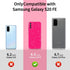 MINSCOSE Compatible with Samsung Galaxy S20 FE 5G Case,Cute Neon Bright Color,Glitter Bling Thin Slim Shockproof Silicone Sparkly Cover for Women ...