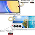 OOK Wrist Strap Case for Samsung Galaxy A15 5G with Kickstand, Seabeach Wristband Crystal Shockproof Protection Phone Case for Women Girls Clear C...