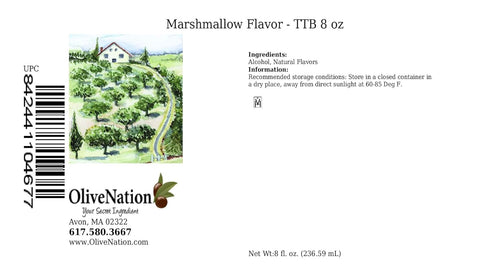 OliveNation Marshmallow Flavoring, TTB-Approved for Brewing, Sugar Free Water Soluble Flavor for Baking, Brewing - 8 ounces...