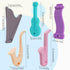 Baby Teething Toys?5 Pack Baby Teether Toys?BPA-free?Teether Chew Toy Set?Soft Textures?Musical Instrument Shape Silicone Toddler Teething Toys fo...