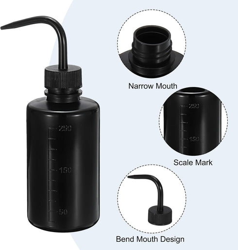 PATIKIL 250ml Wash Bottle, 9pcs Plastic Squeeze Bottle Narrow Mouth Bottle Watering Tools Foam Bottle for Green Soap Cleaning Washing Irrigation, ...