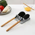 Kitchen Utensil Rest, Spoon Rest, Kitchen Utensil Set, Upgrade Hanging Design, Heat-Resistant, BPA - Free Spoon Holder for Spoons, Ladles, Tongs &...