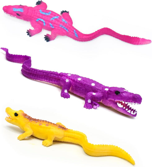 10Pcs Alligator Toy Animal Figure Bath Toys, Color Changing Crocodile Toy, Stress Relief Toys Adults, for Kids 3 Years and up, Water Table Toys fo...