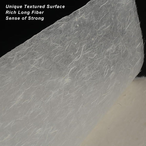 InnoStars Pure Handmade Mulberry Paper Sheets, 50 Sheets 15.7x11.8in Natural Fiber Rice Paper, Decoupage Paper Sheets Art Tissue Washi Paper DIY A...
