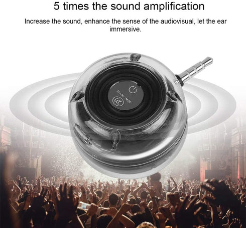 Cuifati Mini 3.5mm Plug Speaker, Soft HiFi Stereo Speaker, Pillow Speaker Portable Plug in Speaker with 3.5mm Aux Audio Input, for Cellphone PC La...