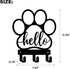 Dog Leash Holder for Wall, Leash Holder Wall Mount,Dog Stuff Storage Organizer, Wall Mount with Hello - Dog Leash, Dog Stuff, Key, Organizer Wall ...