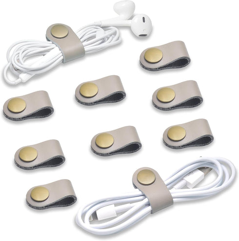 Cord Organizer,Cord Keeper,Cable Organizer USB Holder,Cable Management,Cable Straps,Earbud case,wrap Headset Winder,Phone Earphone Clips Ties (gra...