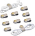 Cord Organizer,Cord Keeper,Cable Organizer USB Holder,Cable Management,Cable Straps,Earbud case,wrap Headset Winder,Phone Earphone Clips Ties (gra...