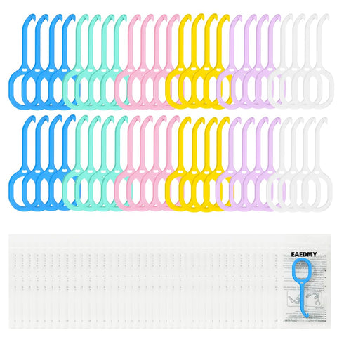 48PCS Individually Packaged Aligner Removal Tool for Invisible Removable Braces Retainers and Dentures, Personal Orthodontic Solution Accessories ...