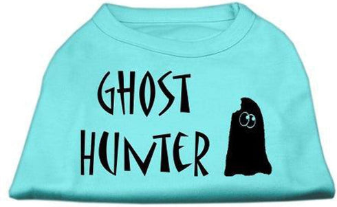 Halloween Pet Dog & Cat Shirt Screen Printed, Ghost Hunter Red 2XL (20-25 lbs.)...