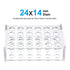 uxcell Test Tube Rack Holder Lab Stand Acrylic 24-Well Clear for 1.5ml and 2ml...