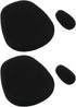 Create idea 1 Pair of Replacement Ear Pads and 1 Pair of Mic Windscreen Foam Compatible with BlueParrott B450-XT Replacement Ear Cushions Cups Cov...