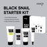 coxir BLACK SNAIL COLLAGEN STARTER KIT l Repairing&Firming | Black-3-Complex: Black Rice, Bean, Sesame, Snail Mucin, Collagen FOAM CLEANSER+TONER+...