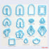 MURMUR Polymer Clay Cutters, Set of 15 Shapes Plastic Clay Cutters for Polymer Clay Jewelry, Clay Earing Cutters for Polymer Clay Jewelry Making...