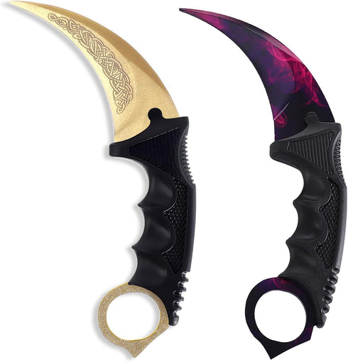 2 Pieces Karambit Knife Fixed Blade Tactical Camping Tool,Outdoor Hunting Knife with Sheath and Cord, Suitable for Hiking, Adventure, Survival and...