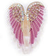 Women's Guardian Angel Wings Brooch Pin Crystal Angel Wings Brooch Multicolor Lapel Pin Badge...