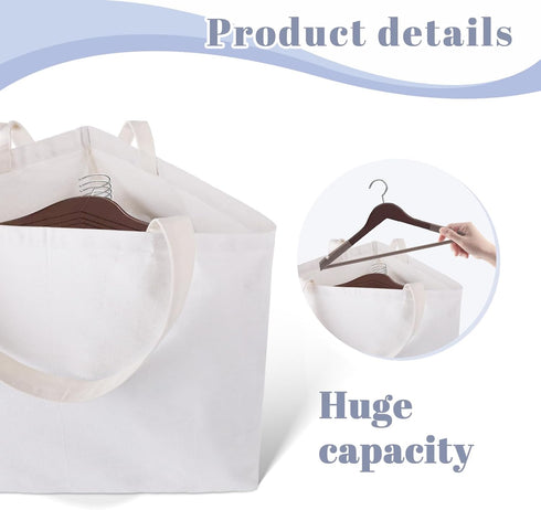 MCPINKY Clothes Hanger Organizer Bag, Hanger Triangle Storage Bag with Handles Hanger for Closet Laundry Rooms Wardrobe Drying Rack...