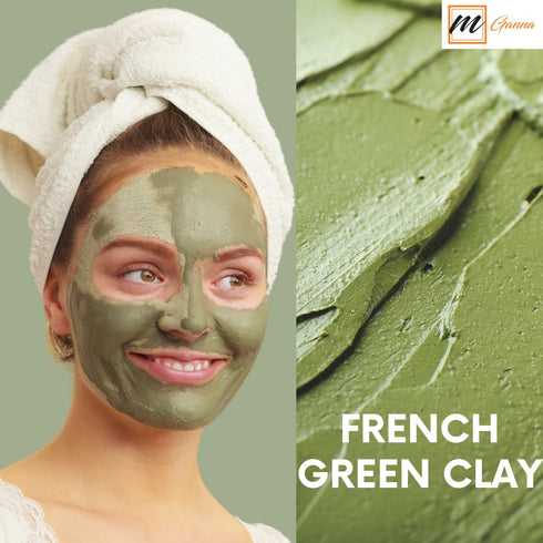 French Green Clay Powder 0.22 LBS / 100 GMS | Illite Montmorillonite Clay for Facial Masks, Creams, Soft Peels and Scrubs, and Soap Making...