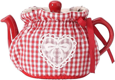 Tea Cosy,Creative Kitchen Tea Pot Dust Cover,Teapot Cozy Breakfast Warmer,Tea Pot Cover Insulation and Keep Warm,Tea Kettle Quilt for Home Kitchen...