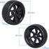 Hobbypark 4Pcs 26mm 1/10 RC Touring Car Tires & 12mm Hex Hub Wheel Rims 7 Spoke Foam Inserts for Redcat Racing HPI Tamiya HSP Exceed...