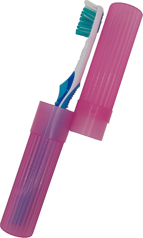 Toothbrush Holder (Pink) - Made in The USA. W/ventilation holes....