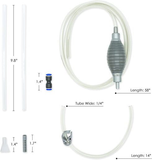 New Nano Aquarium Cleaner, Long Nozzle Water Changer for Nano Tank Water Changing...