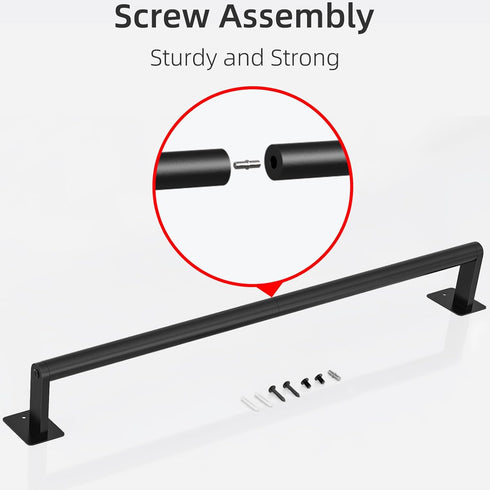 Bathroom Towel Bar, 24 Inch Towel Racks for Bathroom Wall Mounted, Heavy Duty Hand Towel Holder Organizer, Modern Home Decor Towel Rod, Matte Blac...
